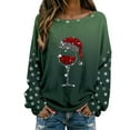 thumbnail image 1 of BLVB Christmas Sweater for Women Cute Long Sleeve Crew Neck Knitted Sweater Ugly Christmas Sweater Pullover Holiday Parties Top, 1 of 5