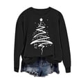 thumbnail image 1 of BLVB Christmas Sweatshirts for Women Christmas Tree Sweatshirt Long Sleeve Printed Crewneck Pullover Holiday Tops, 1 of 5