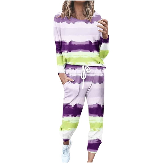 BLVB Christmas Sweatsuits for Women 2 Piece Outfits Casual Lounge Sets Jogger Sets Two Piece Sweat Suits Tracksuits S-5XL