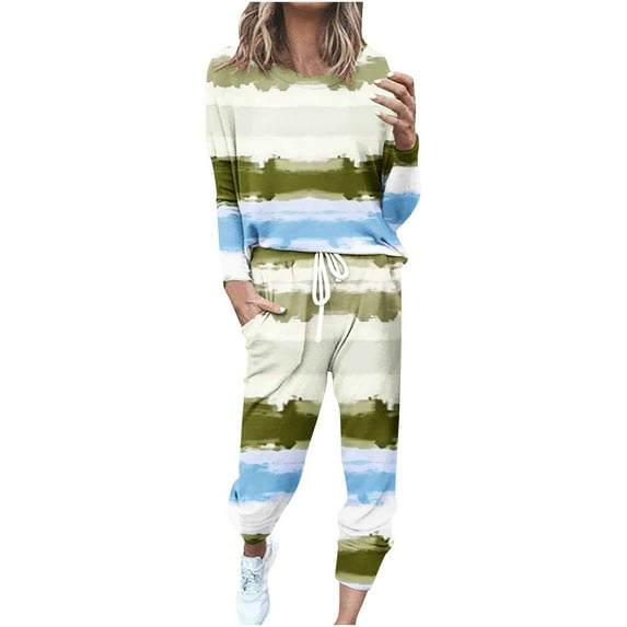 BLVB Christmas Sweatsuits for Women 2 Piece Outfits Casual Lounge Sets Jogger Sets Two Piece Sweat Suits Tracksuits S-5XL