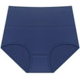 thumbnail image 1 of BLVB Cotton Underwear Womens Stretch Breathable Briefs Ladies High Rise Full Coverage Panties Underpants, 1 of 1
