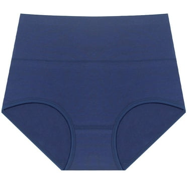BLVB Cotton Underwear Womens Stretch Breathable Briefs Ladies High Rise Full Coverage Panties Underpants