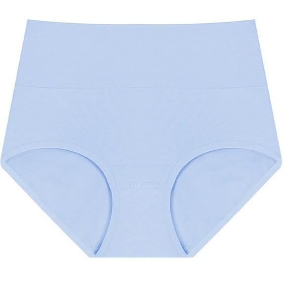 BLVB Cotton Underwear Womens Stretch Breathable Briefs Ladies High Rise Full Coverage Panties Underpants