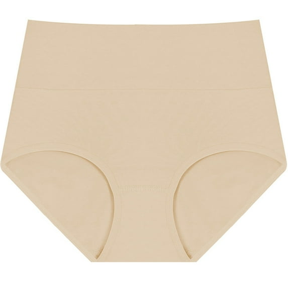 BLVB Cotton Underwear Womens Stretch Breathable Briefs Ladies High Rise Full Coverage Panties Underpants