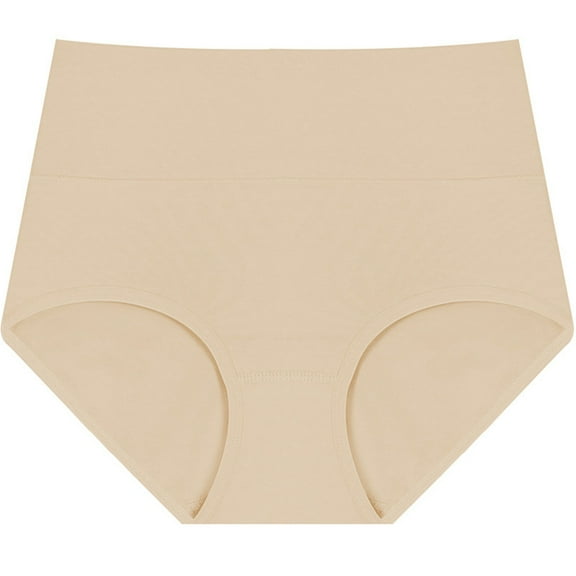 BLVB Cotton Underwear Womens Stretch Breathable Briefs Ladies High Rise Full Coverage Panties Underpants