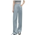 thumbnail image 1 of BLVB Dress Pants for Women High Waisted Straight Leg Work Business Pants Casual Loose Comfy Lounge Trousers with Pockets, 1 of 6