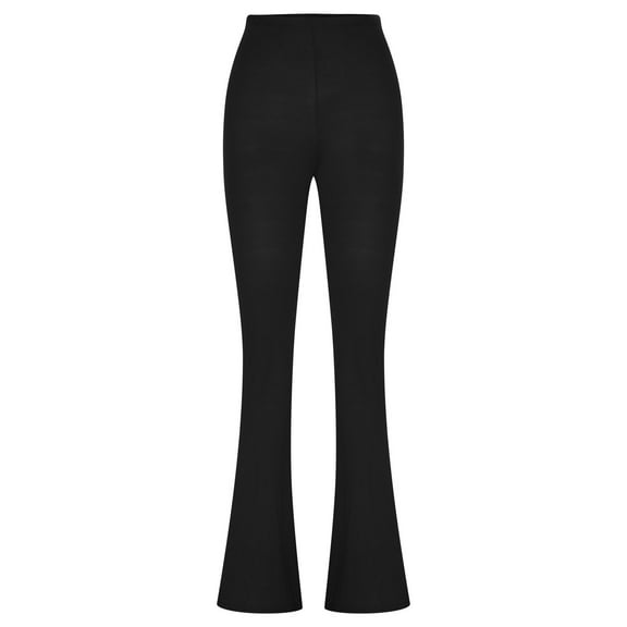BLVB Flare Yoga Pants for Women - Soft High Waist Bootcut Leggings 4 Way Stretch Workout Bootleg Pants for Women