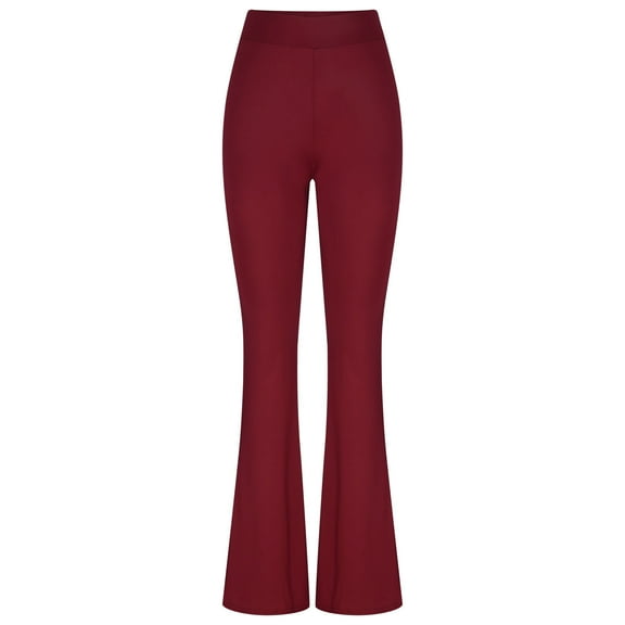 BLVB Flare Yoga Pants for Women - Soft High Waist Bootcut Leggings 4 Way Stretch Workout Bootleg Pants for Women