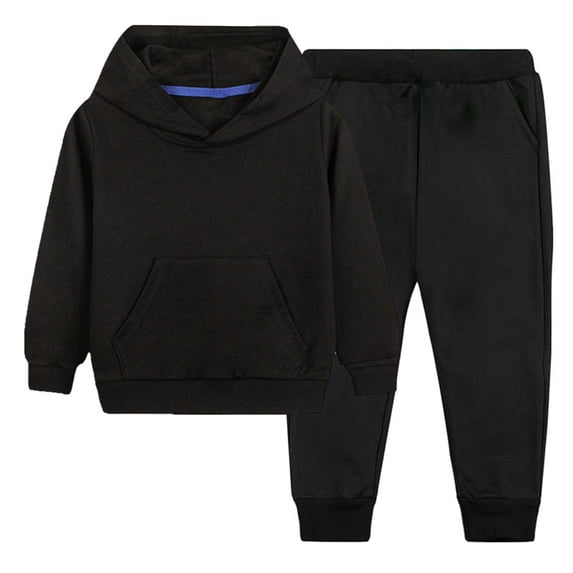 BLVB Girls Boys Sweatsuits 2 Piece Outfits Pants Set Hoodie and Sweatpant Set Kids Athletic Tracksuits with Pocket 2-12 Years