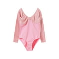 thumbnail image 1 of BLVB Girls Classic Long Sleeve Leotard for Ballet Dance Gymnastics Toddler Kids Outfits Velvet Bodysuit Dancewear, 1 of 7