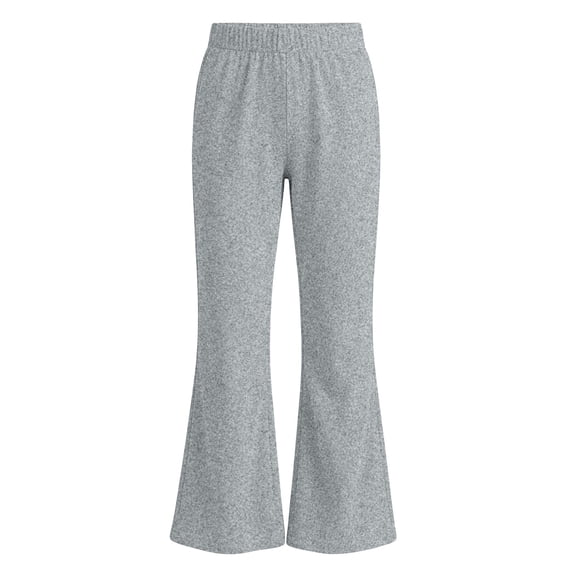 BLVB Girls Flare Pants Kids Bell Bottom Pants High Waist Casual Loose Fit Dance Yoga Trousers for Teen Girl(Gray,13-14 Years)