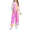 thumbnail image 1 of BLVB Girls Fleece Overalls Kids Fuzzy Sherpa Jumpsuit Warm Loose Romper with Pockets Winter Clothes 5-14Y(Hot Pink-02,9-10 Years), 1 of 8