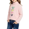 thumbnail image 1 of BLVB Girls Thermal Turtleneck Shirts Long Sleeve Fleece Undershirt Toddler Kids Winter Warm Base Layer Tops(Pink,9-10Years), 1 of 6