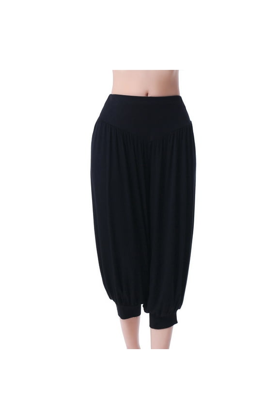 Harem Pants for Women PJs Pajamas Sweatpants Lounge Yoga Dance Capri Pants High Waisted Comfy Boho Beach Trousers