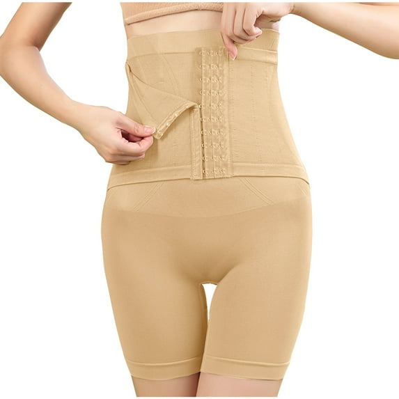 BLVB High Waisted Shapewear Shorts for Women Butt Lifting Adjustable Waist Thigh Slimmer Seamless Body Shaper Underwear