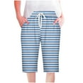 thumbnail image 1 of BLVB High Waisted Shorts Women Loose Casual Knee Length Beach Shorts Drawstring Wide Leg Capri Pants Summer Clothes, 1 of 5