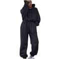 thumbnail image 1 of BLVB Jogger Outfits for Women Lounge Matching Sets Long Sleeve Hoodies with Pocket Sweatpants Fall Winter Tracksuits Suits, 1 of 7