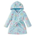 thumbnail image 1 of BLVB Kids Little Boys Girls Hooded Bathrobe Toddler Cozy Fleece Robe Pajamas Sleepwear for Lounging, 1 of 7