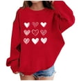 thumbnail image 1 of BLVB Kids Valentines Day Sweatshirts Boys Girls Valentine's Love Heart Graphic Shirt Pullover Toddler Long Sleeve Outfit Tops, 1 of 5