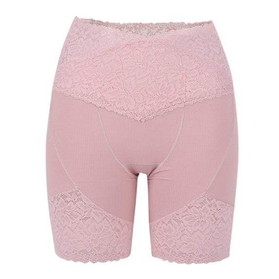 BLVB Lace Slip Shorts for Under Dresses Women V Waist Underwear Boyshorts Panties Under Skirts Shorts
