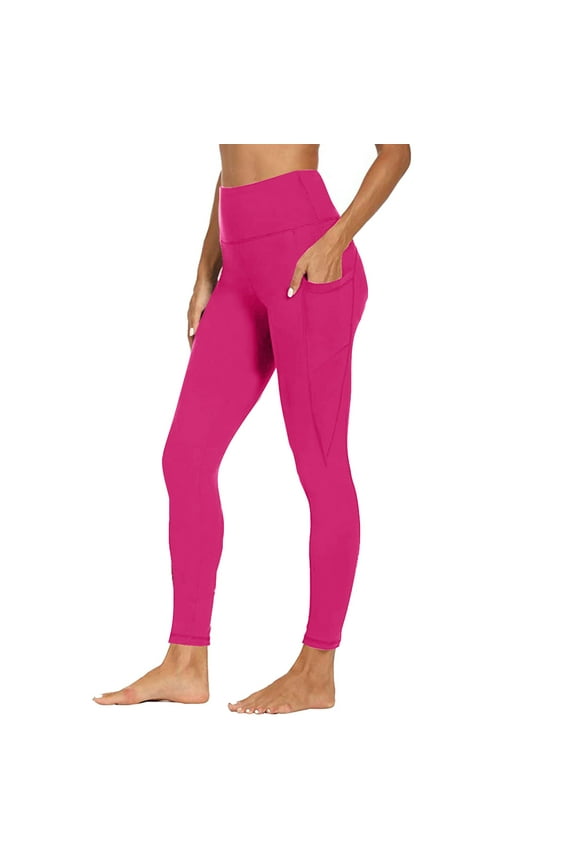 Leggings with Pockets for Women, High Waisted Stretch Workout Yoga Pants Athletic Running Tights