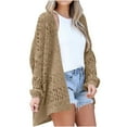 thumbnail image 1 of BLVB Lightweight Summer Fall Cardigan for Women Spring Open Front Long Batwing Sleeve Netted Crochet Cardigans Sweaters, 1 of 6