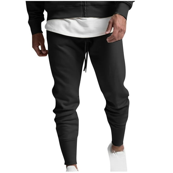 BLVB Mens Casual Joggers Pants Drawstring Elastic Waist Outdoor Sweatpants Workout Running Athletic Pants