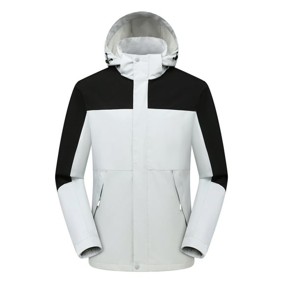 BLVB Mens Womens Windproof Jacket Waterproof Mountain Sport Jacket Hooded Trench Coats Windbreaker Raincoat Outerwear