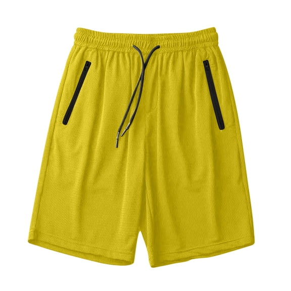 BLVB Mens and Womens Athletic Running Shorts Quick Dry Lightweight Sports Workout Hiking Gym Shorts with Zipper Pockets