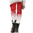 thumbnail image 1 of BLVB Merry Christmas Leggings for Women Stretchy High Waist Super Comfy Ladies Pants Ankle Length Tights for Casual Vacation, 1 of 5