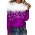 thumbnail image 1 of BLVB Merry Christmas Shirt for Women Crewneck Christmas Tree Graphic Sweatshirt Casual Vacation Long Sleeve Tees Tops, 1 of 5