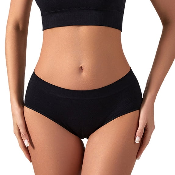 BLVB No Show Womens Underwear Low Rise Breathable Seamless Briefs Hispter Panties for Women Ladies