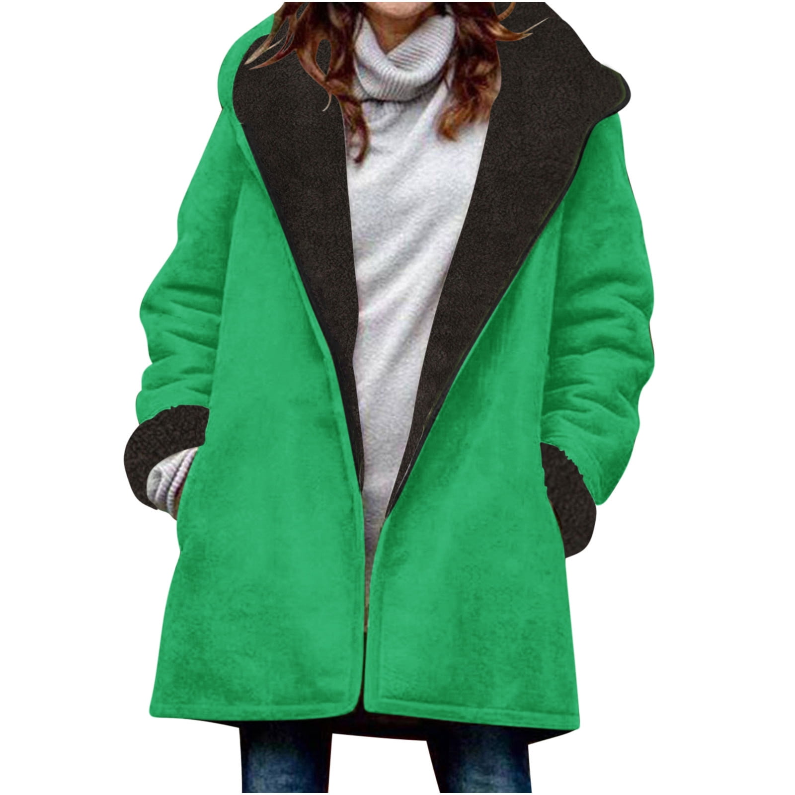 BLVB Plus Size Winter Coats for Women 2023 Warm Fleece Lined Jackets