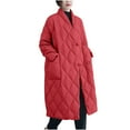 thumbnail image 1 of BLVB Puffer Jacket Womens Long Lightweight Winter Quilted Coat Down Jacket Cozy Warm Outwear with Pockets, 1 of 6