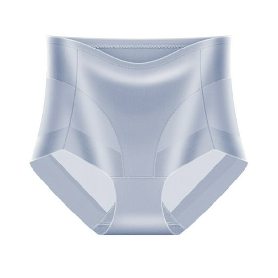 BLVB Seamless Bikini Underwear for Women No Show Panties Mid High Waisted Ladies Panty Briefs