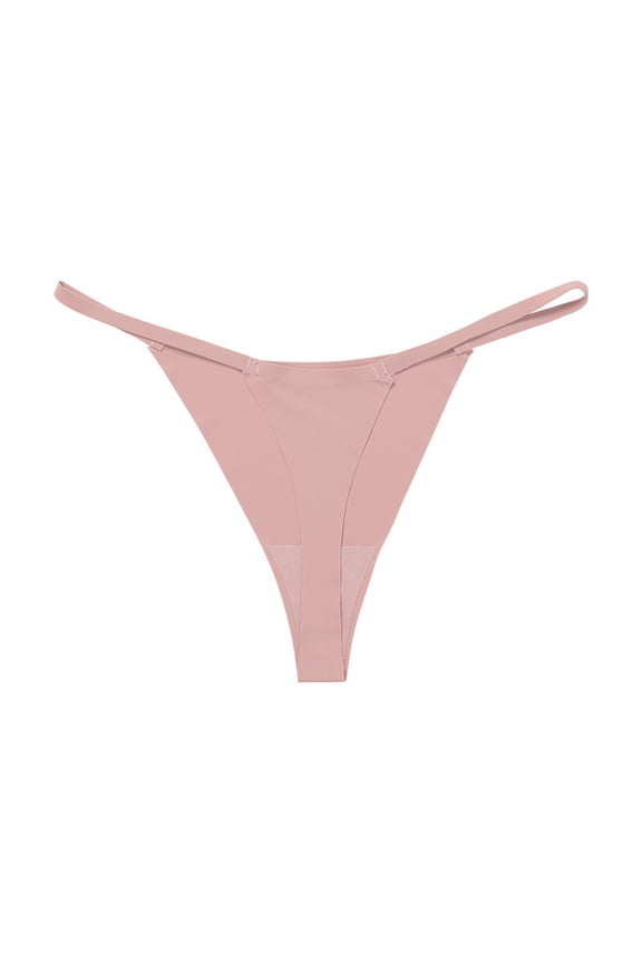 Seamless Thongs for Women No Show Thong Underwear Breathable G-String Thong Panties for Ladies