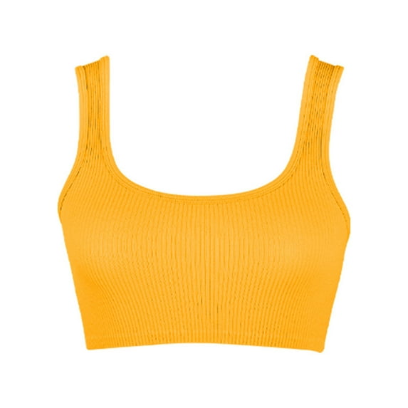 BLVB Seamless Workout Crop Tank Tops for Women Ribbed Sleeveless Gym Yoga Running Athletic Summer Shirts