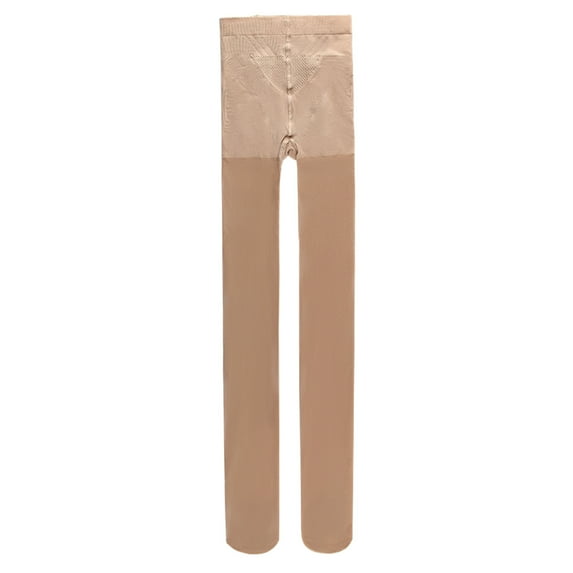 BLVB Semi Opaque Control Top Pantyhose for Women High Waist Women's Thin Tights with Reinforced Toes