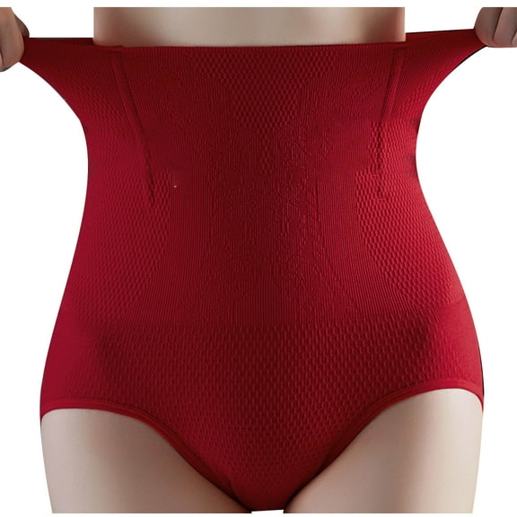 BLVB Shapewear Thong for Women Seamless Underwear Panties High Waisted Butt Lifting Body Shaper Girdle Panty