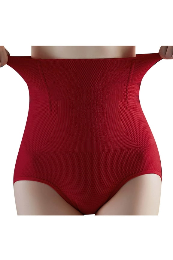 Shapewear Thong for Women Seamless Underwear Panties High Waisted Butt Lifting Body Shaper Girdle Panty