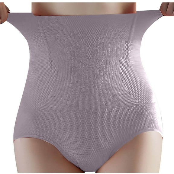 BLVB Shapewear Thong for Women Seamless Underwear Panties High Waisted Butt Lifting Body Shaper Girdle Panty