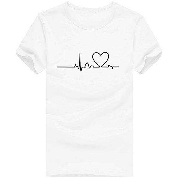 BLVB Short Sleeve T Shirts for Women Casual Loose Crewneck Summer Tops for Women Basic Tees Outfits