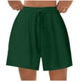thumbnail image 1 of BLVB Shorts for Women Casual Elastic Waist Drawstring Yoga Lounge Shorts Comfy Stretch Summer Beach Shorts Trendy, 1 of 7