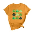 thumbnail image 1 of BLVB St. Patrick's Day T Shirts for Women Short Sleeve Crewneck Casual Summer Tops Shamrock Clover Graphic Tee Shirts, 1 of 2
