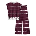 thumbnail image 1 of BLVB Summer 2 Piece Outfits for Women Crewneck Sleeveless Tank Tops and Wide Leg Pants Sets Plus Size Tracksuit, 1 of 4