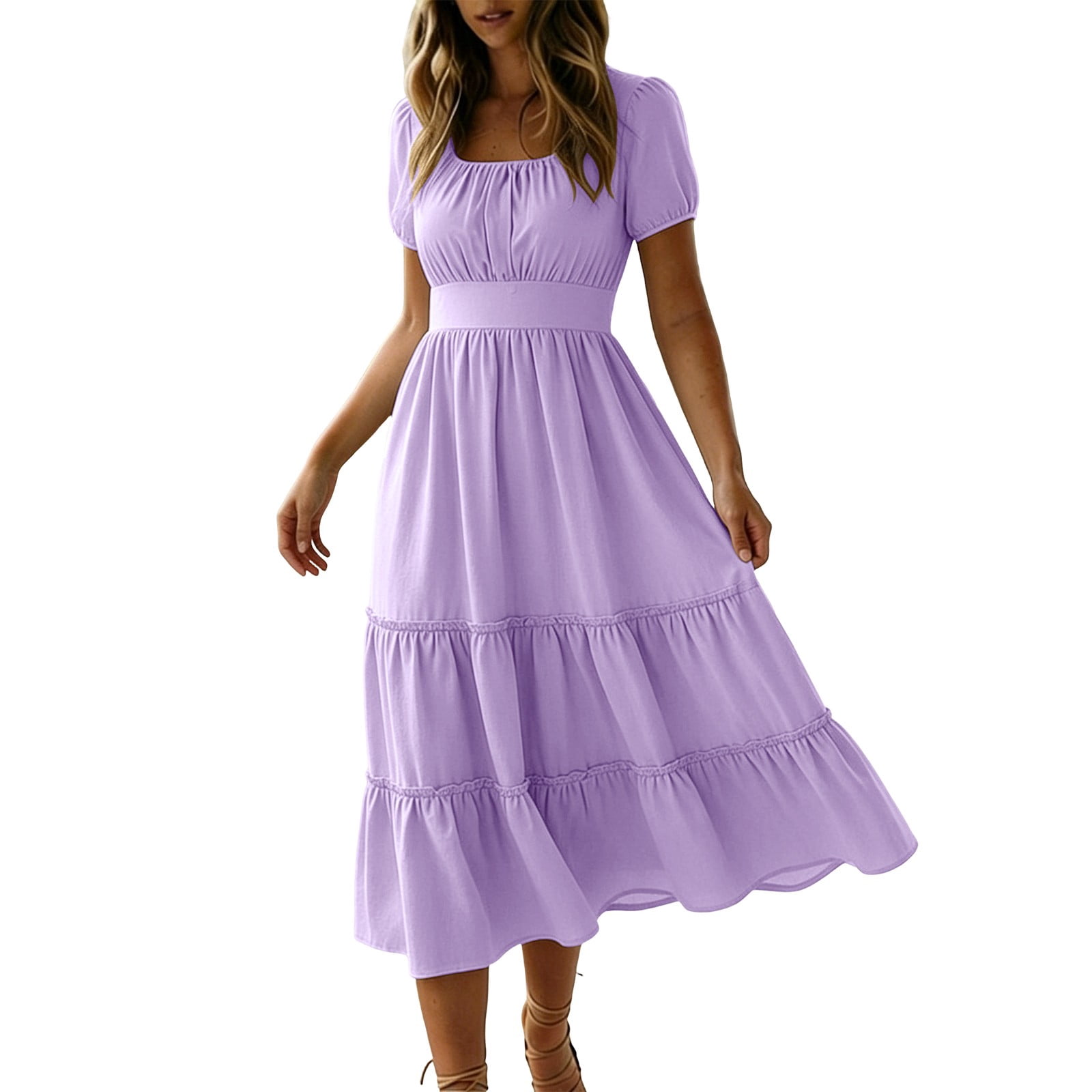 tea length white dress A-Line Satin Tea-Length Little White Dress COCOMELODY CW3384, 20 Days / Ivory / Custom Size