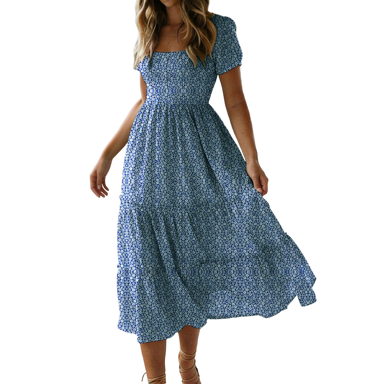knee length dresses for ladies Yellow Viscose Pleated Lace Midi Dress – self-portrait-US