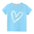 thumbnail image 1 of BLVB Summer T-Shirts for Toddler Boys Girls Crew Neck Short Sleeve Casual Tops Basic Tees Kids Summer Clothes, 1 of 3