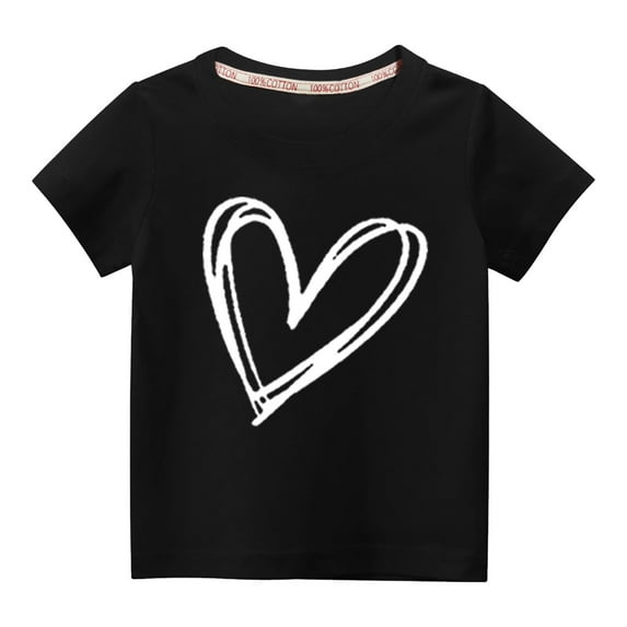 BLVB Summer T-Shirts for Toddler Boys Girls Crew Neck Short Sleeve Casual Tops Basic Tees Kids Summer Clothes
