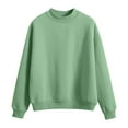 thumbnail image 1 of BLVB Girls Crewneck Sweatshirts Kids Casual Long Sleeve Loose Tops Fall Comfy Lightweight Cute Pullovers 5-15 Years, 1 of 7